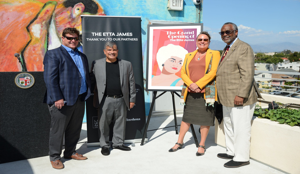 Etta James Grand Opening Group shot of executives